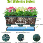 Window Box Planter 8 Pcs, 17 Inches Rectangle Flower Pots - Image 2