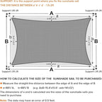Artpuch Sun Shade Sails Canopy, 185GSM Shade Sail UV Block - Image 5