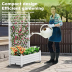 Raised Garden Bed with Trellis, 21 Gallon Self Watering Planter Box with - Image 4