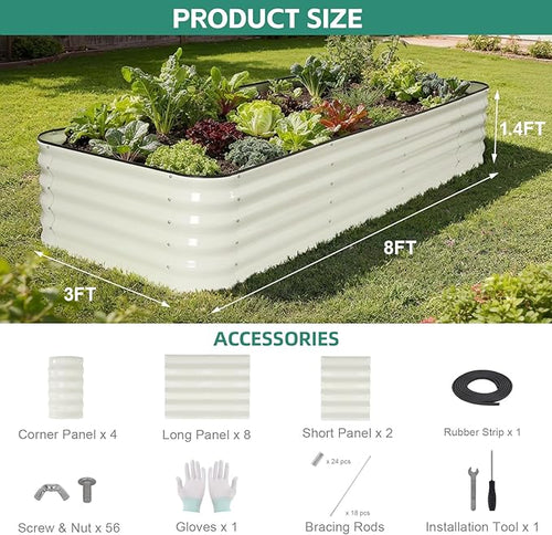 5 in 1Galvanized Raised Garden Bed - Image 2