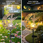 JOBOSI Solar Moon Hummingbird Decorative Light Gift Portable Decorative Ground - Image 4