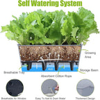 Window Box Planter 6 Pcs, 16.5 Inches Self Watering Rectangle Flower Plant Pots - Image 3