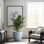 Kante 18 Inch Dia Round Concrete Planter, Indoor Outdoor Large Plant Pot - Image 3