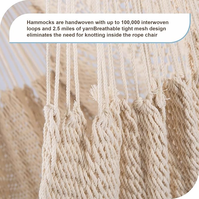 Lazy Daze Hammocks Chair Caribbean Hanging Rope Weaving Chair - Image 4