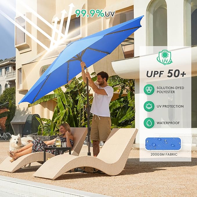 JEAREY 9FT Outdoor Patio Umbrella - Image 5