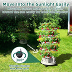 Strawberry Vertical Planters 2 Pack, 5 Tiered Stacking Tower Garden - Image 6