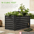 Best Choice Products 4x2x2ft Outdoor Metal Raised Garden Bed, Deep Root Box - Image 8