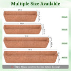 Halatool 2 Pack 36 Inch Window Box Liners Trough Coco Fiber Replacement Liner - Image 2