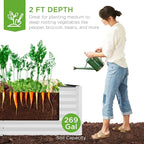 Best Choice Products 6x3x2ft Outdoor Metal Raised Garden Bed, Deep Root Box - Image 3