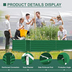 Land Guard 8x4x3ft Rectangular Galvanized Raised Garden Beds, Large-Capacity - Image 5