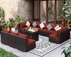 NICESOUL 11 Piece Modern Outdoor Patio Furniture Set - Image 2