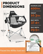 KingCamp Hammock Chair with Footrest – Heavy Duty Swinging Rocking Camping - Image 2