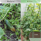 Cucumber Trellis for Raised Beds, 63 x 45 Inch U-Shaped Garden Trellis for - Image 5