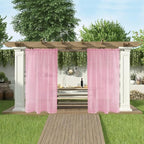 SpaceDresser Waterproof Outdoor Sheer Curtains - Image 5