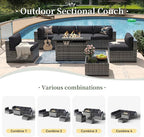 Aoxun 8 Piece Patio Furniture Set - Image 8