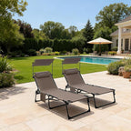 KingCamp Tanning Chair with Face Hole, Lounge Chairs Outdoor Folding Comfy - Image 2