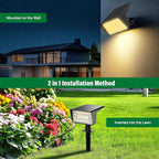 Solar Spot Lights Outdoor with 60 LED & Auto On/Off, 2 Pack Solar Lights - Image 6