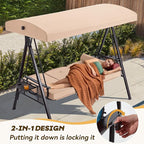 3 in 1 Outdoor Porch Swing - Image 2