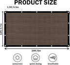 Sun Shade Cloth with Grommets, 90% UV Protection Shade Fabric, Pergola Shade - Image 2