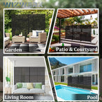 6FT Outdoor Metal Privacy Screen – Decorative Privacy Fence and Room/Garden - Image 8