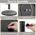 Yaheetech 22 lbs Outdoor Umbrella Base, Heavy Duty Market Umbrella Base Stand - Image 6