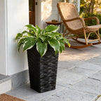 Worth Garden 2-Pack Black Tall Planter - Image 8