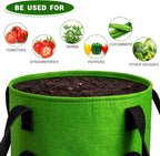 2 Pack Green Upside Down Tomato & Herb Planter, Outdoor Hanging Durable - Image 4