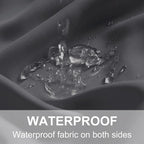 RYB HOME Outdoor Curtains for Patio Waterproof Block Sunlight Thermal Insulated - Image 5