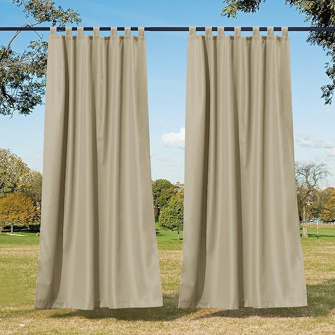 NICETOWN 2 Panels Outdoor Curtains by NICETOWN