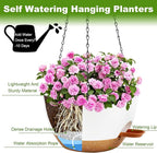 12 inch Hanging Planters for Indoor Plants, 2 Pack Self-Watering Hanging - Image 5