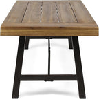 Christopher Knight Home Catriona Outdoor Acacia Wood Coffee Table, Teak Finish - Image 5