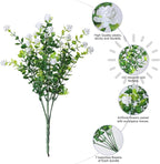 HyeFlora 20 Bundles Artificial Fake Outdoor Plants Flowers - Image 2