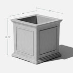 Veradek Brixton Series Cube Plastic Planter - Image 2