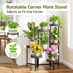 7 Tier Large Metal Plant Stand Indoor Outdoor - Image 2