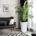 GarveeLife 22.5" Tall Planters Set of 2, Outdoor&Indoor Black Planter Pots - Image 6