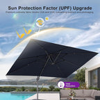 PURPLE LEAF 10' X 13' Rectangle Cantilever Umbrella - Image 6