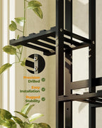 Bamworld Bamboo Plant Stand Indoor 6 Tiered Plant Shelf Outdoor Corner Plant - Image 5