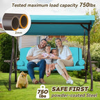 3 in 1 Patio Swing with Adjustable Canopy - Image 3