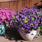 Artificial Flowers for Outdoors, UV Resistant Fake Silk Morning Glory, - Image 5