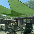 LOVE STORY Custom Size 9'x9'x12.7' Piquant Green Sun Shade Sail Right Triangle by LOVESTORY