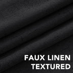 H.VERSAILTEX Linen Blackout Curtains 63 Inches Long 100% Blackout Thermal - Image 4