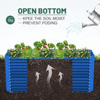 Land Guard 6x3x3ft Rectangular Galvanized Raised Garden Beds, Large-Capacity - Image 4