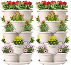 VIVOSUN 2-Pack 5 Tier Vertical Gardening Stackable Planter by VIVOSUN