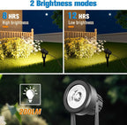 APONUO Solar Spot Lights Outdoor 6-in-1 Landscape Lighting Dusk to Dawn Solar - Image 2