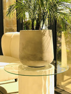 Kante 11.6" Dia Round Concrete Planter, Outdoor Indoor Large Plant Pots - Image 4