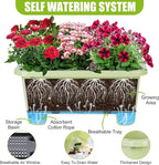Self-Watering Rectangle Planter Boxes 8-Pack, 15.7-Inch Window Box Planter - Image 2