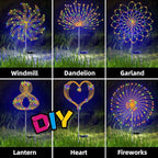 YOTOZU 2 PCS Solar Firework Light, Outdoor Solar Garden Decorative Lights 120 - Image 4