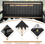 Devoko 80 Gallon Storage Bench Deck Box Lockable - Image 6