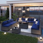 Aoxun Patio Furniture Sets, 12-Piece Outdoor Patio Furniture - Image 2