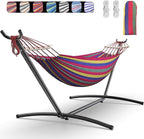 Double Hammock with Heavy-Duty Steel Stand, Easy Assembly, 600lbs Weight by Unknown